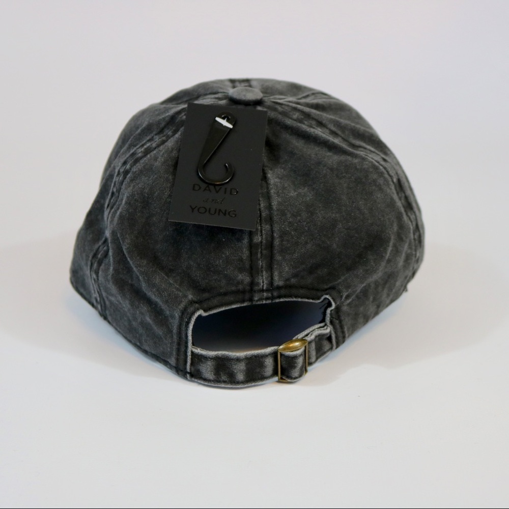 DOG MOM Faded Black Baseball Cap - Picture 4 of 4